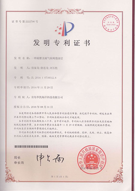 一種耐磨及耐氣候繩纜涂層發明專利